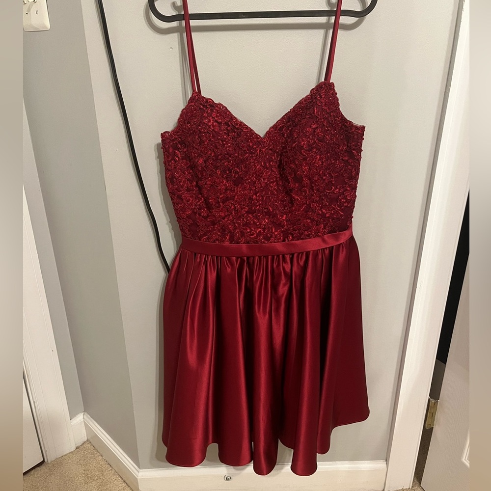 Red formal women’s dress